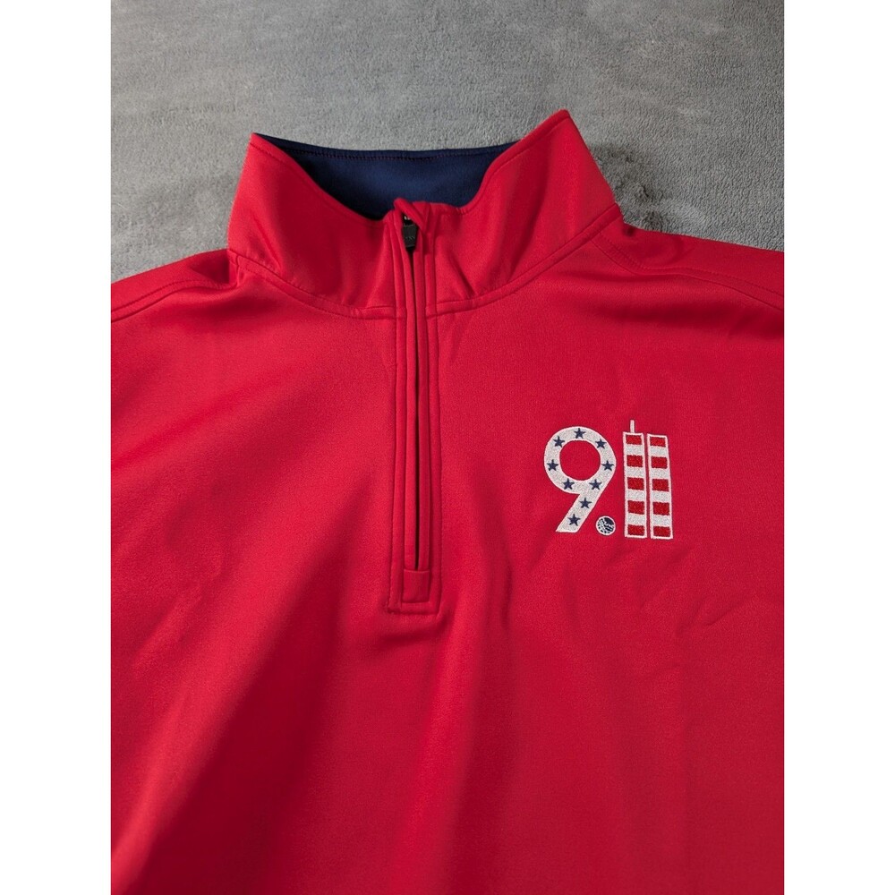 911 Bobby Jones Golf Pullover Men’s L Red H2O Performance 1/4 Zip - Picture 6 of 10